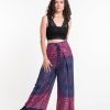 Women HaremPants | Geometric Mandalas Wrap Palazzo Style Harem Pants In Blue