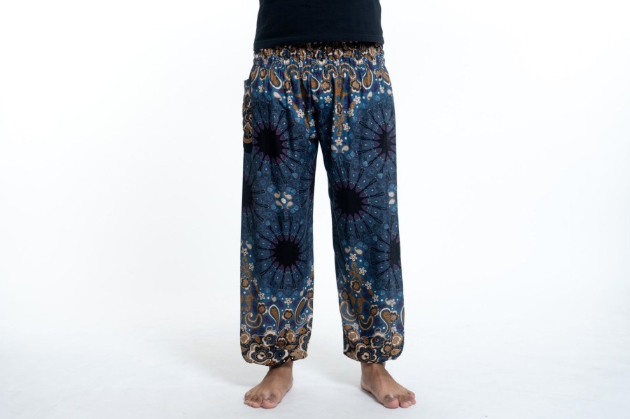 Men HaremPants | Paisley Mandalas Men'S Harem Pants In Gray