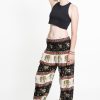 Women HaremPants | Elephant Bliss Women'S Elephant Pants In Black