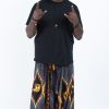 Plus Size HaremPants | Plus Size Peacock Elephant Drop Crotch Men'S Elephant Pants In Black