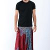 Men HaremPants | Geometric Mandalas Drop Crotch Men'S Harem Pants In Red