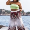 Women HaremPants | Plus Size Floral Palazzo Style Harem Pants In White