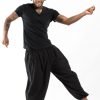 Men HaremPants | Genie Men'S Cotton Harem Pants In Black