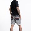 Women HaremPants | Men'S Terry Shorts With Aztec Pockets In Gray