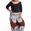 Plus Size HaremPants | Plus Size Marble Mandalas Women'S Harem Pants In Brown