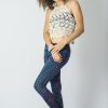 Women HaremPants | Oval Swirls Tie Dye Cotton Leggings In Indigo