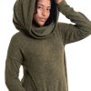 Women HaremPants | Ultra Long Hooded Sweater In Green