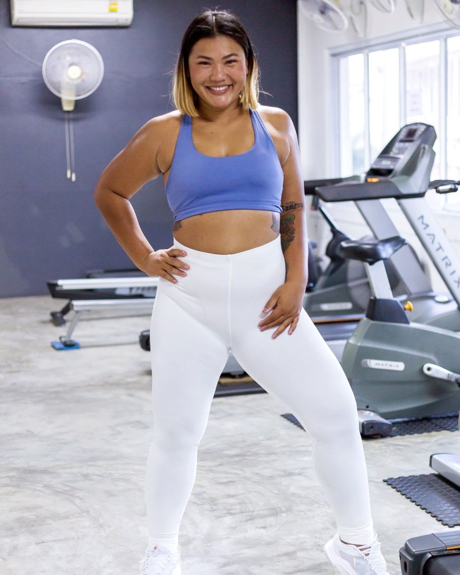 Women HaremPants | Plus Size Solid Color Cotton Leggings In White