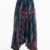 Women HaremPants | Paisley Feathers 2-In-1 Jumpsuit Harem Pants In Green