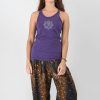 Women HaremPants | Super Soft Sure Design Women'S Tank Tops Om Mandala Grape