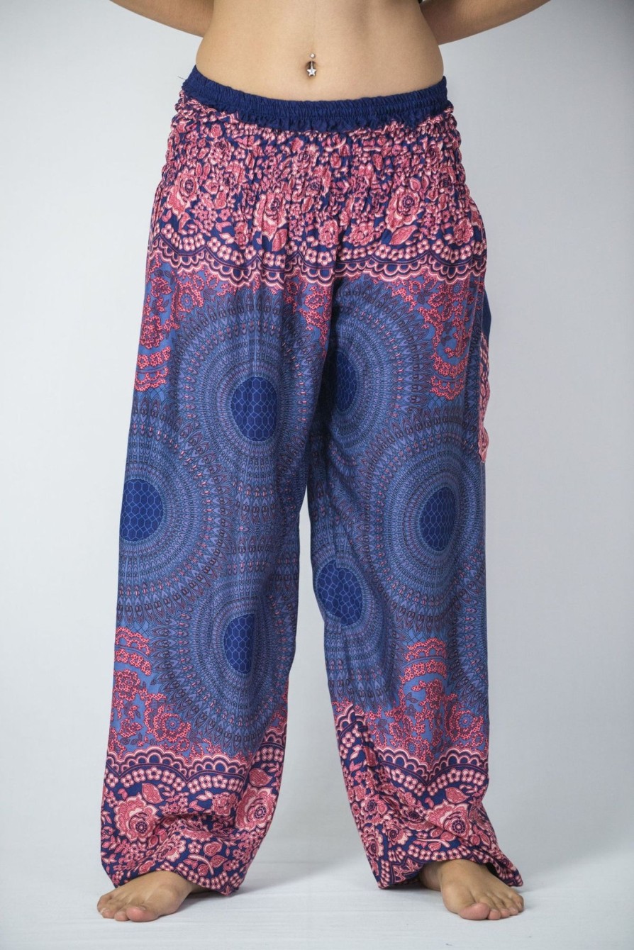 Women HaremPants | Geometric Mandalas Women'S Harem Pants In Blue