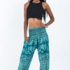 Women HaremPants | Marble Elephant Women'S Elephant Pants In Turquoise