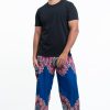 Men HaremPants | Peony Mandalas Men'S Harem Pants In Blue