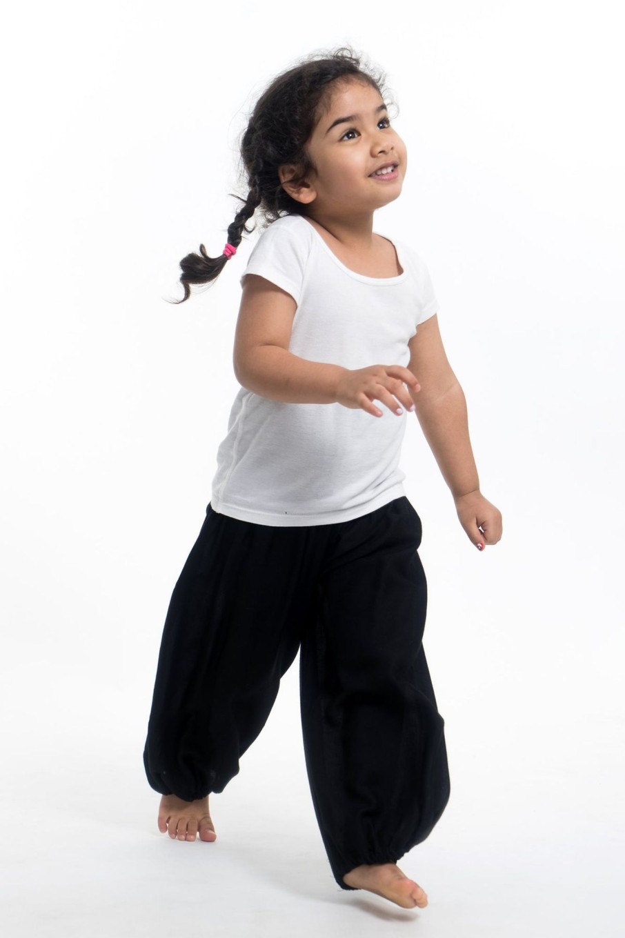 Kids HaremPants | Solid Color Kids Harem Pants In Black