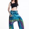 Women HaremPants | Tie Dye Cotton Women Harem Pants In Sky Blue