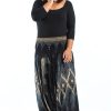 Plus Size HaremPants | Plus Size Diamond Peacock 2-In-1 Jumpsuit Harem Pants In Black