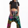 Women HaremPants | Tie Dye Cotton Women Harem Pants In Festival Black