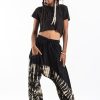 Women HaremPants | Tie Dye Cotton Women Harem Pants In Black