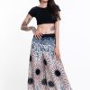 Women HaremPants | Paisley Mandalas Palazzo Style Harem Pants In Silver Gray