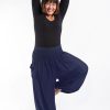 Women HaremPants | Plus Size Solid Color Women'S Harem Pants In Blue