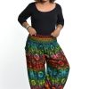 Plus Size HaremPants | Plus Size Rainbow Elephant Women'S Elephant Pants In Orange