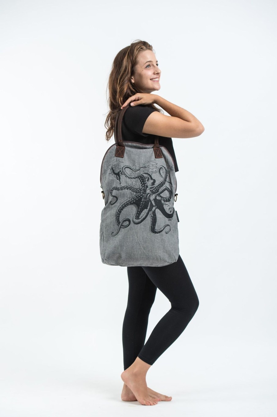 Accessories HaremPants | Octopus Everyday Tote Bag Denim