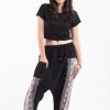 Women HaremPants | Elephant Aztec Cotton Women'S Harem Pants In Black