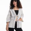 Women HaremPants | Cotton Kimono Cardigan In White And Blue White Blue