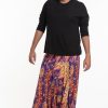 Plus Size HaremPants | Plus Size Peacock Paisley Drop Crotch Men'S Harem Pants In Purple