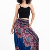 Women HaremPants | Peony Mandalas 2-In-1 Jumpsuit Harem Pants In Blue