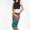 Women HaremPants | Geometric Mandalas Women'S Harem Pants In Turquoise