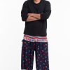 Plus Size HaremPants | Plus Size Triangles Men'S Harem Pants In Navy