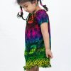 Kids HaremPants | Kids Rainbow Elephant Dress In Green