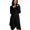 Women HaremPants | Hooded Pixie Sweater Dress In Black