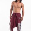 Men HaremPants | Elephant Aztec Cotton Men'S Harem Pants In Red