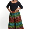 Women HaremPants | Plus Size Rainbow Elephant Palazzo Style Elephant Pants In Orange