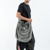 Accessories HaremPants | Thai Tattoo Drawstring Tote Bag Denim