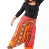 Women HaremPants | Plus Size Tribal Chakras 2-In-1 Jumpsuit Harem Pants In Orange