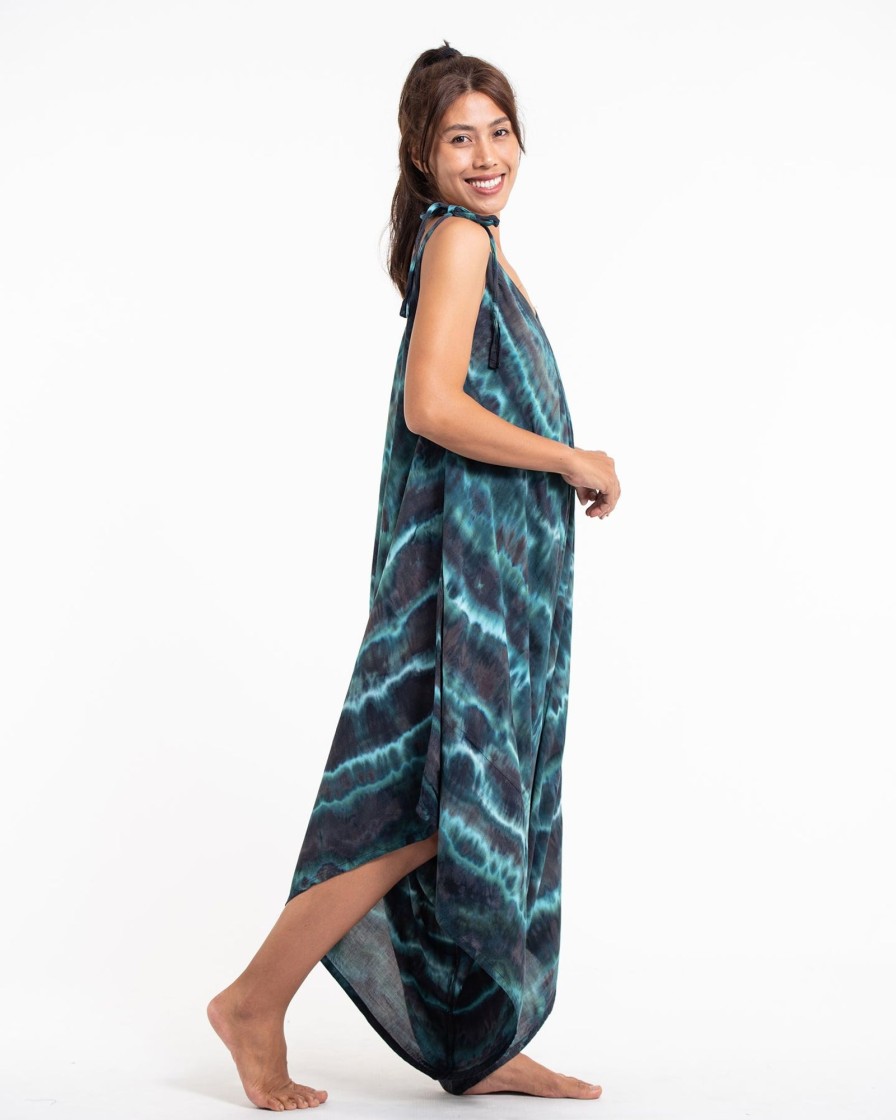 Women HaremPants | Tie Dye Romper 11 Turquoise