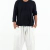 Men HaremPants | Plus Size Genie Men'S Cotton Harem Pants In White