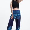 Women HaremPants | Floral Vines Women'S Harem Pants In Blue