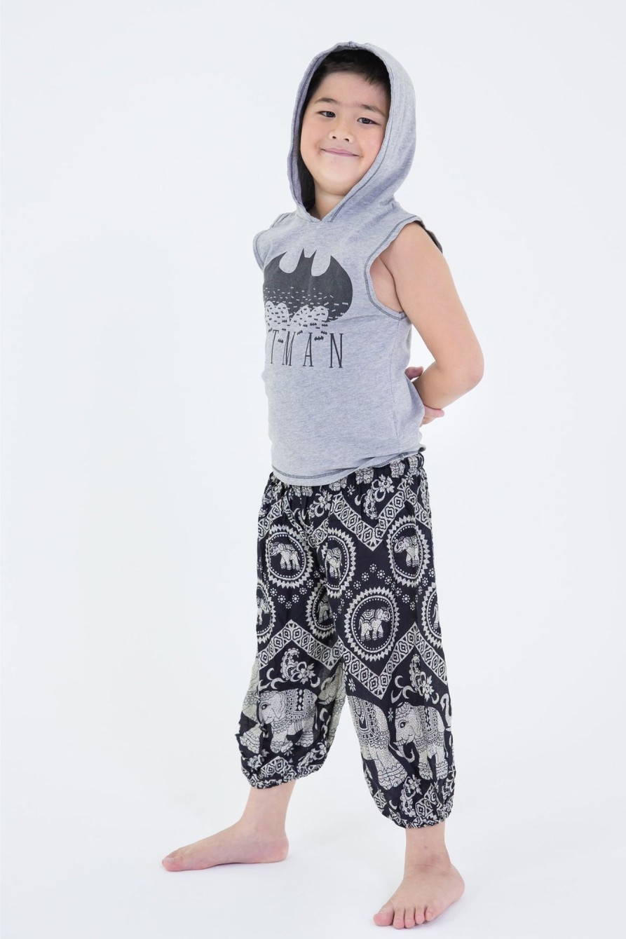 Kids HaremPants | Imperial Elephant Kids Elephant Pants In Black