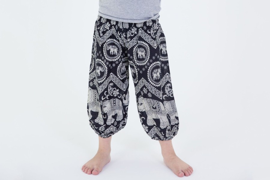 Kids HaremPants | Imperial Elephant Kids Elephant Pants In Black