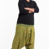 Plus Size HaremPants | Plus Size Hill Tribe Elephant Men'S Elephant Pants In Green