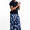 Men HaremPants | Fan Prints Men'S Low Cut Cotton Harem Pants In Indigo