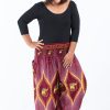 Women HaremPants | Plus Size Peacock Elephant Women'S Elephant Pants In Red