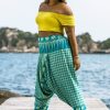 Plus Size HaremPants | Plus Size Hill Tribe Elephant Women'S Elephant Pants In Turquoise