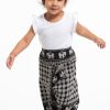 Kids HaremPants | Hill Tribe Elephant Kids Elephant Pants In Black