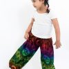 Kids HaremPants | Rainbow Elephant Kids Elephant Pants In Green