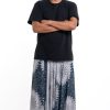 Plus Size HaremPants | Plus Size Marble Mandalas Drop Crotch Men'S Harem Pants In Indigo